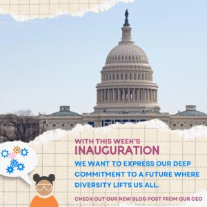 with this weeks inauguration we want to express our commitment to diversity